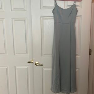 David’s bridal sage scoop neck dress